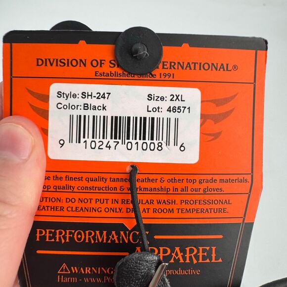 Milwaukee Leather SH247 Men's Black Leather Unlined Driving Gloves - Picture 5 of 7